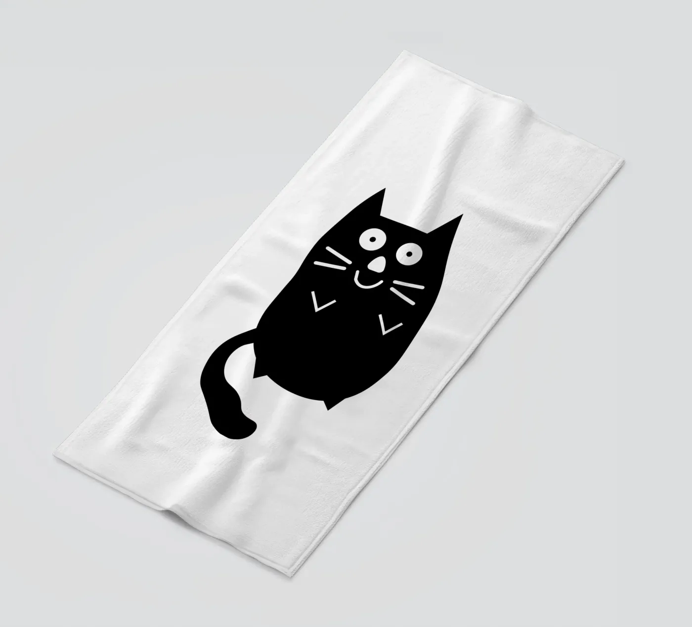 Chubby black cat telo mare da happieeagle
