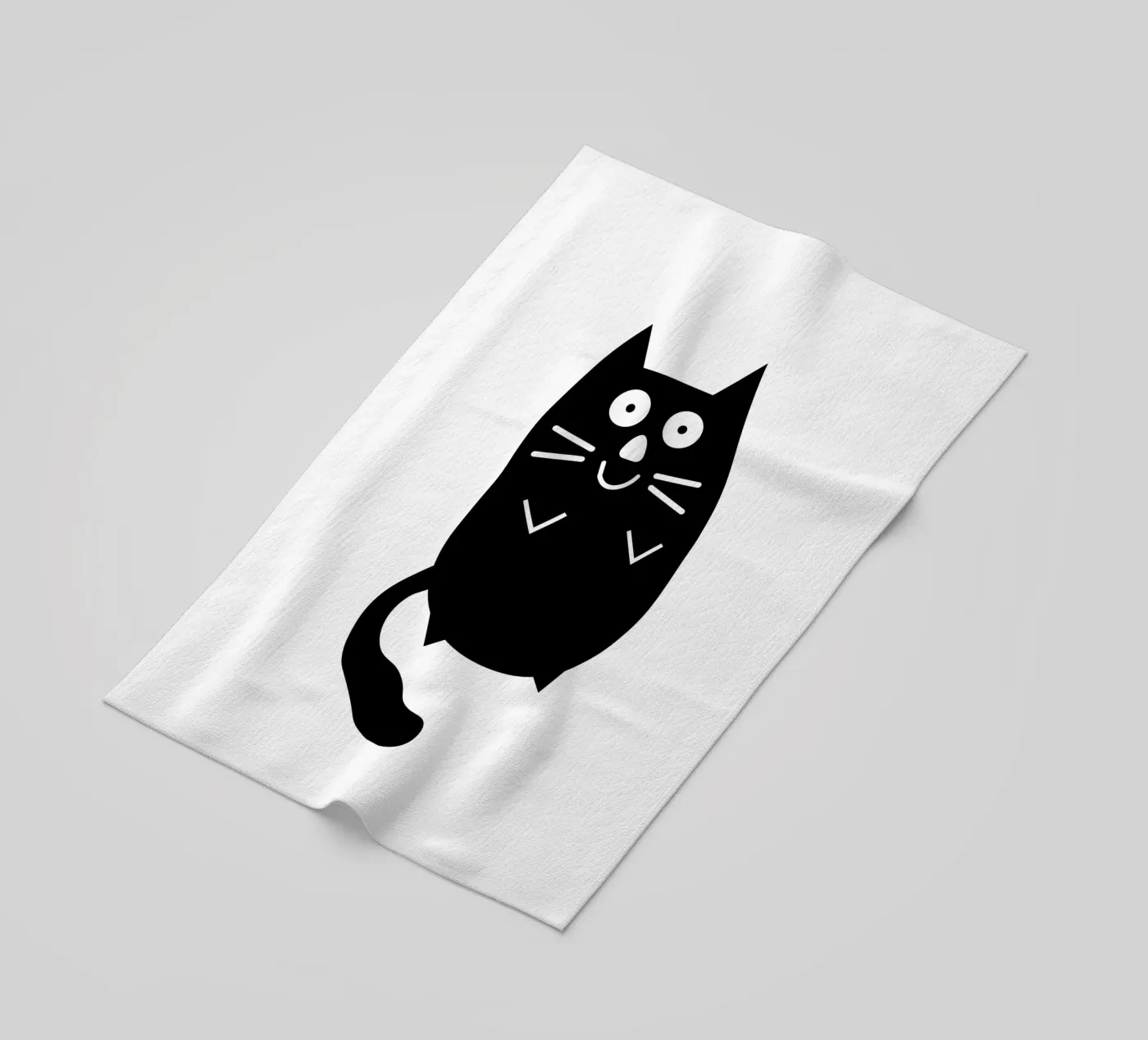 Chubby black cat telo mare da happieeagle