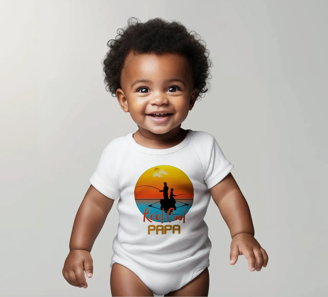 mulinello cool papa body neonato maniche corte da ririedis