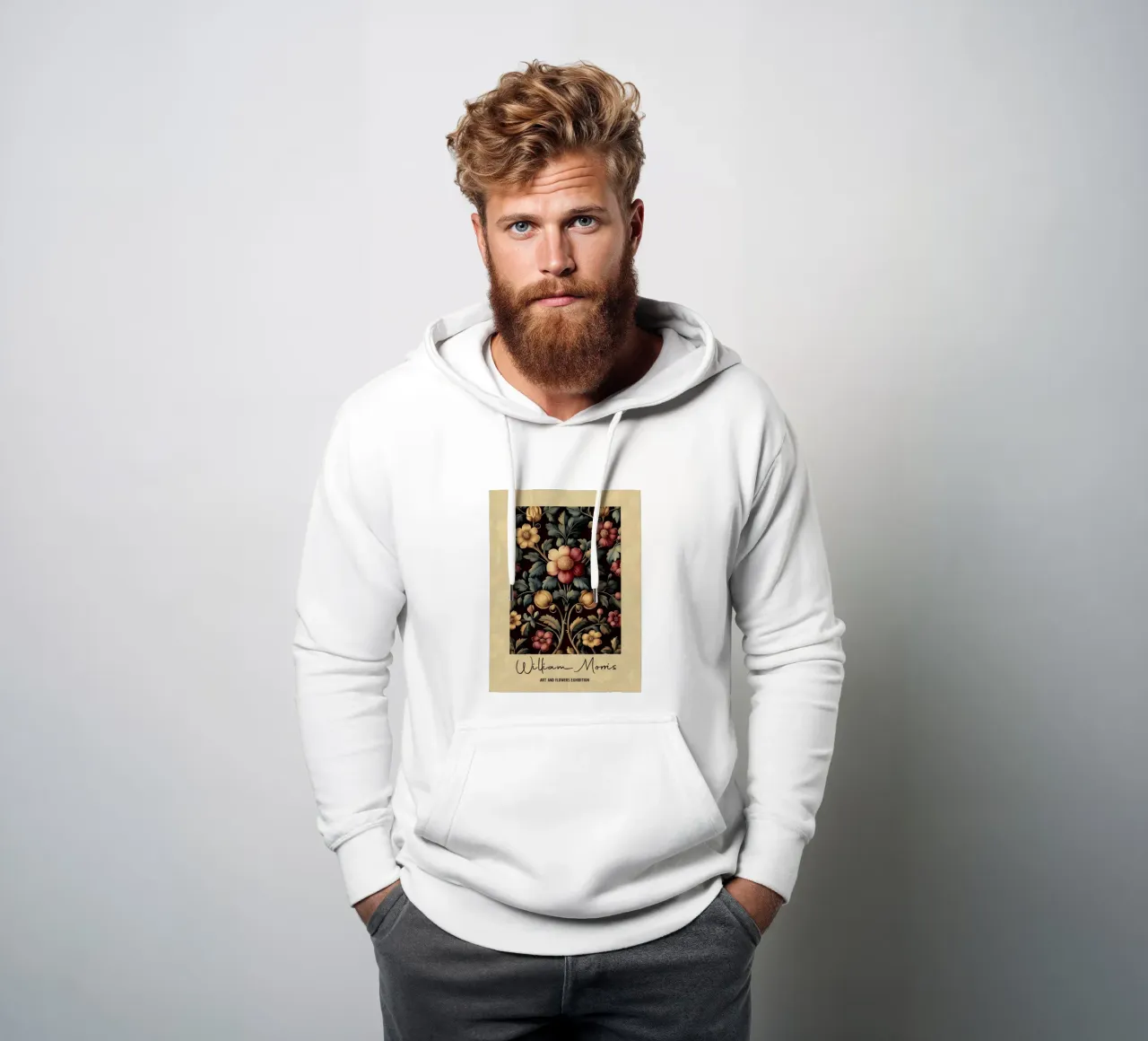 William Morris Botanic Design hoodie by Carinaprint