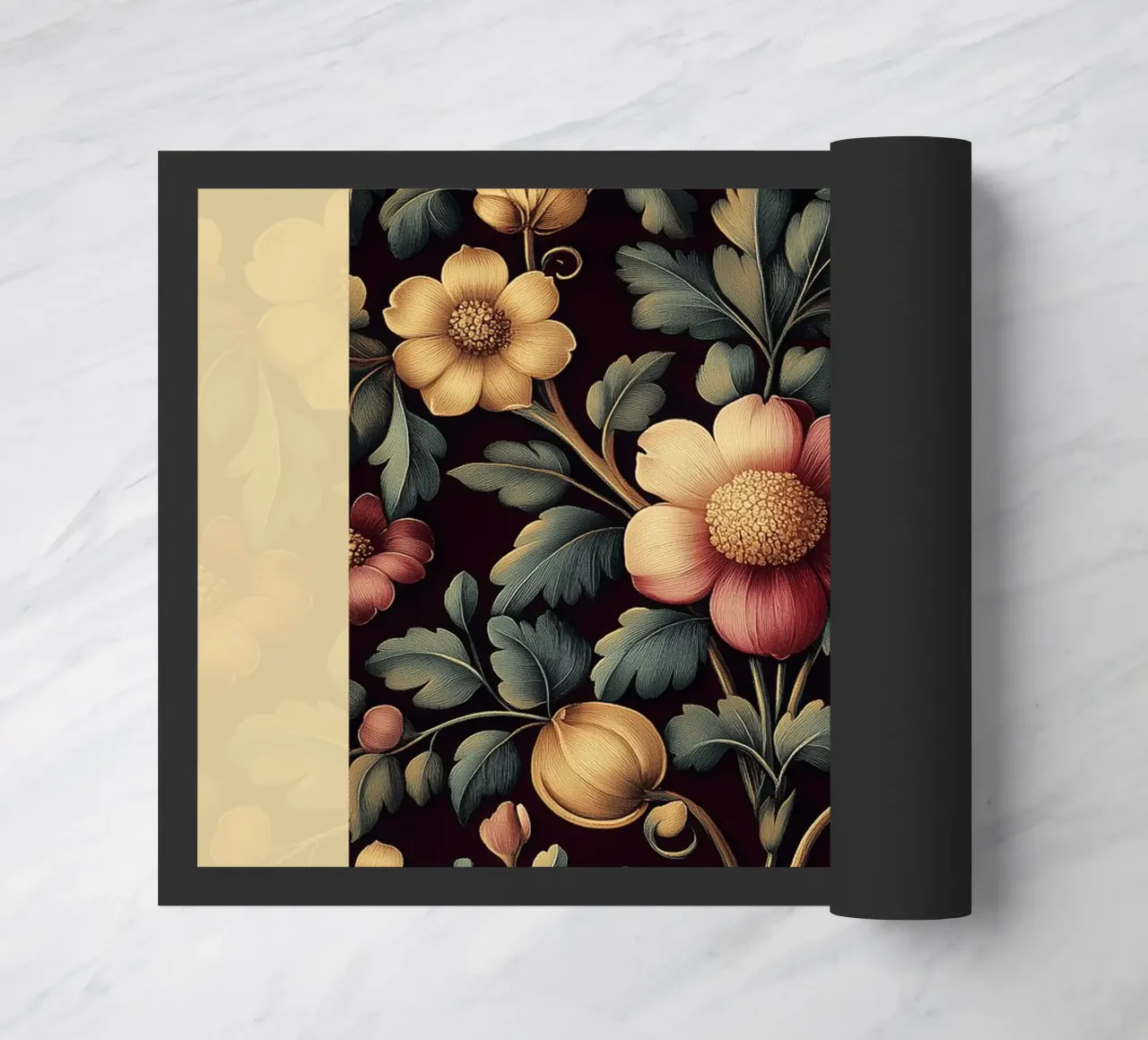 William Morris Botanischer Entwurf Fußmatte von Carinaprint