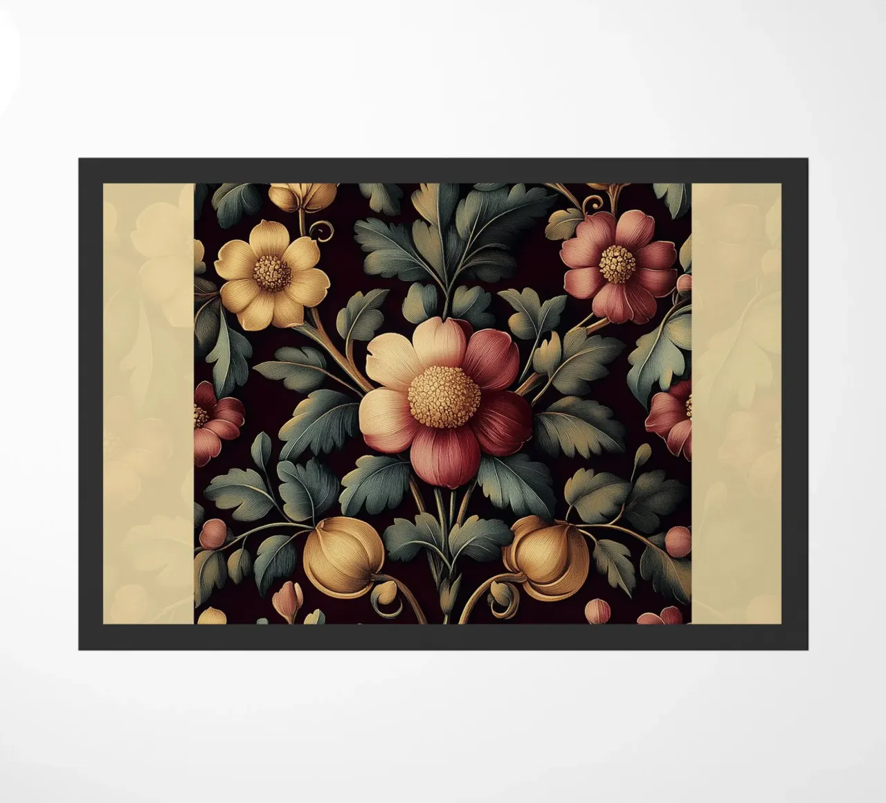 William Morris Botanischer Entwurf Fußmatte von Carinaprint