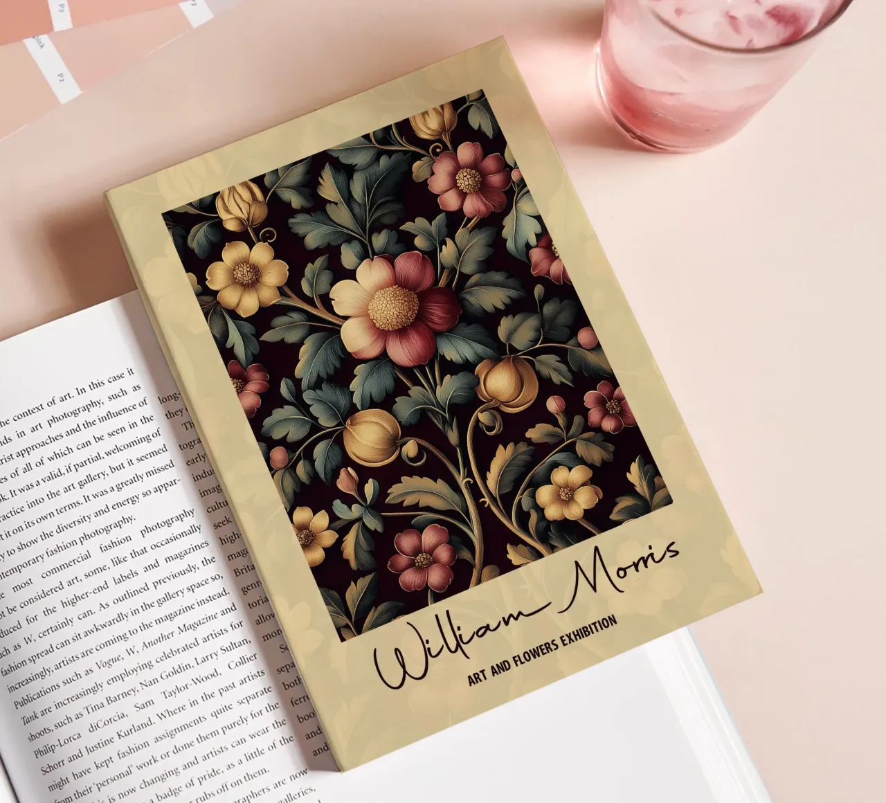 Design botanico William Morris diario da Carinaprint