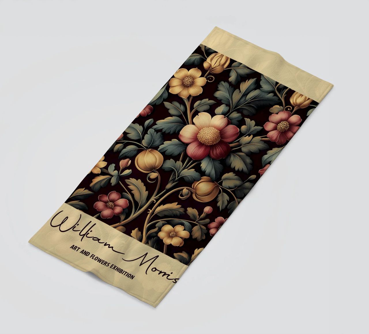 Design botanico William Morris telo mare da Carinaprint