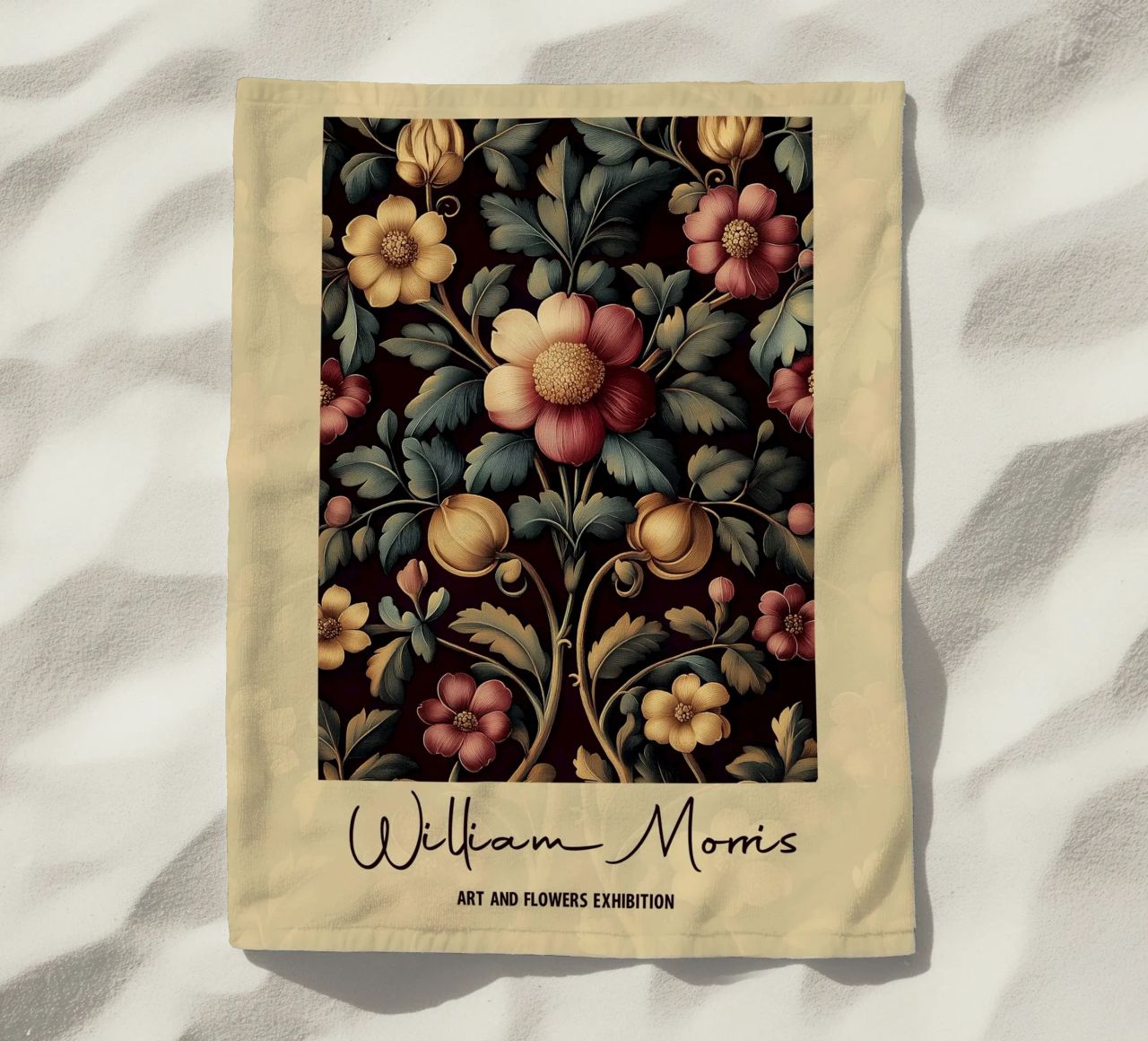 Design botanico William Morris telo mare da Carinaprint