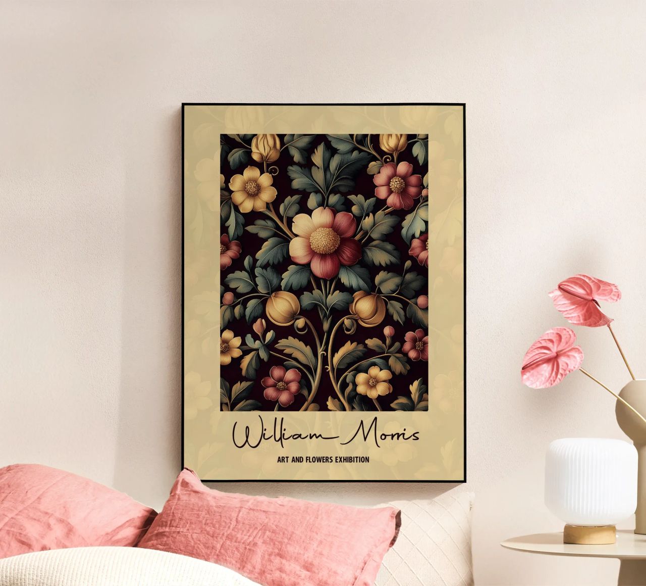 Design botanico William Morris plexiglass da Carinaprint