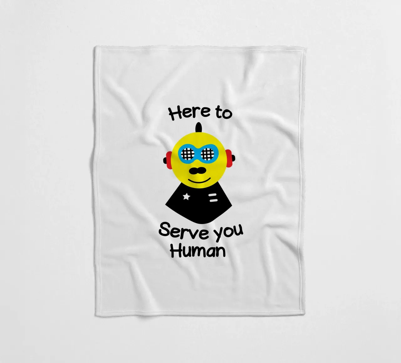 Here to serve you human coperta in pile da happieeagle