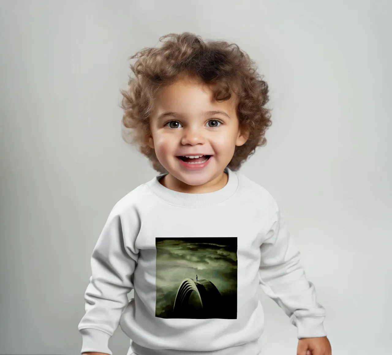 Think Twice Baby Sweatshirt von Eugene Soloviev