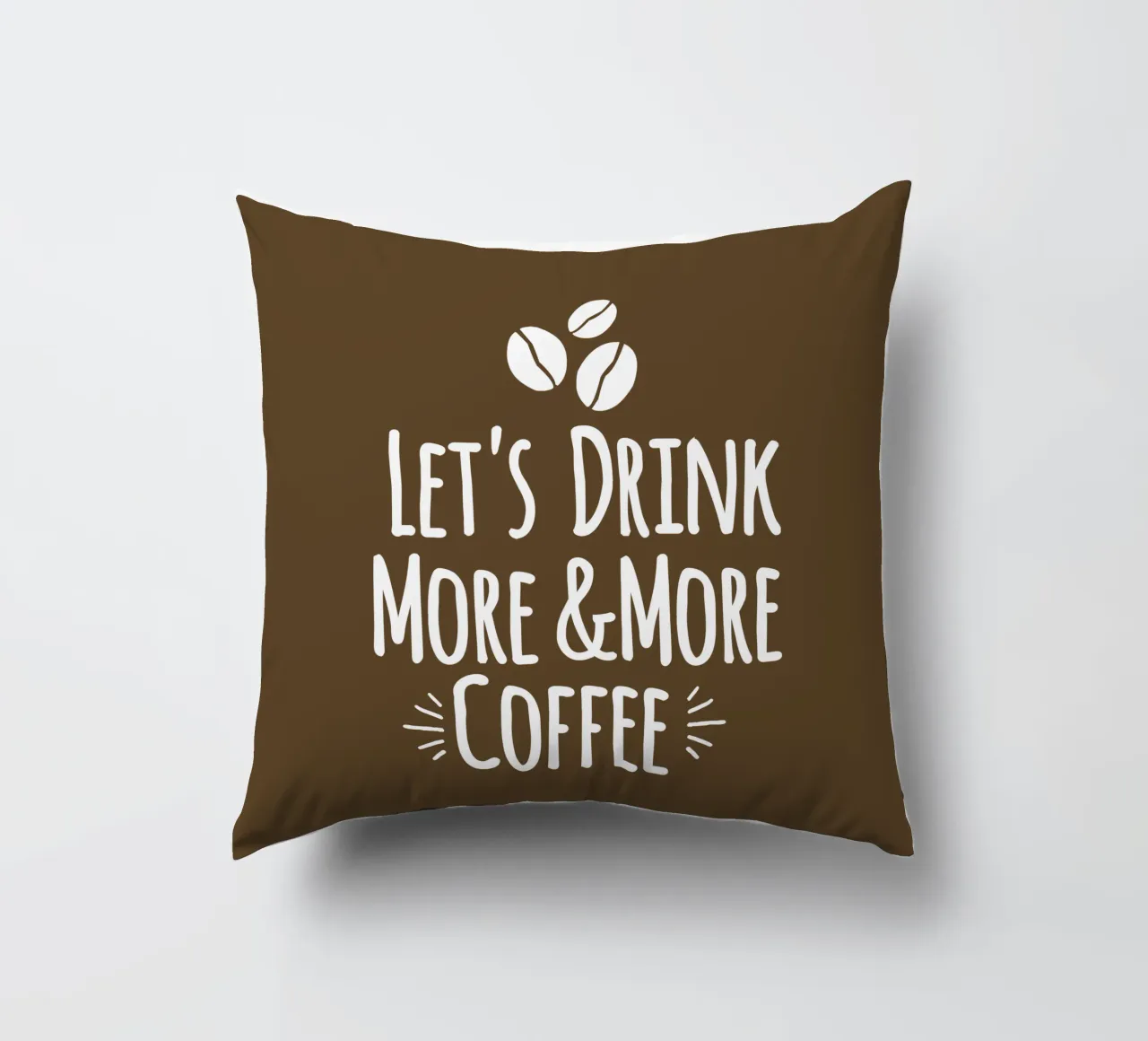 Let's drink more and more coffee cuscino da happieeagle