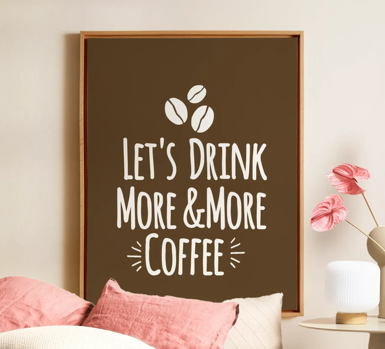 Let's drink more and more coffee tela con Cornice a cassetta da happieeagle