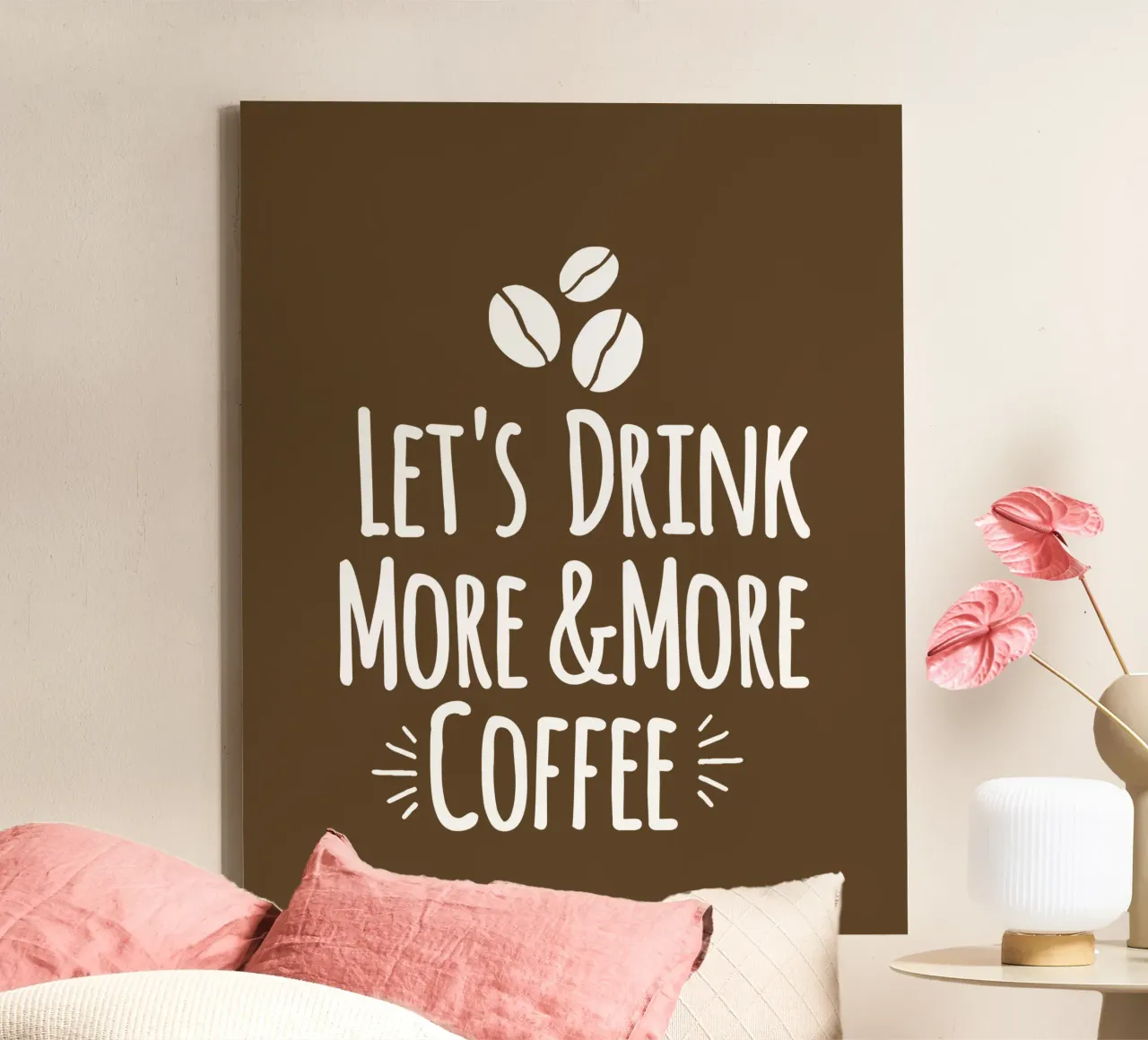 Let's drink more and more coffee tela con Cornice a cassetta da happieeagle