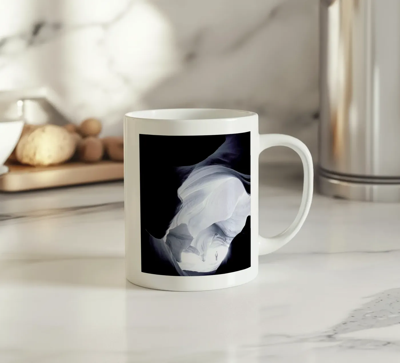 Shudder ceramic mug by Eugene Soloviev