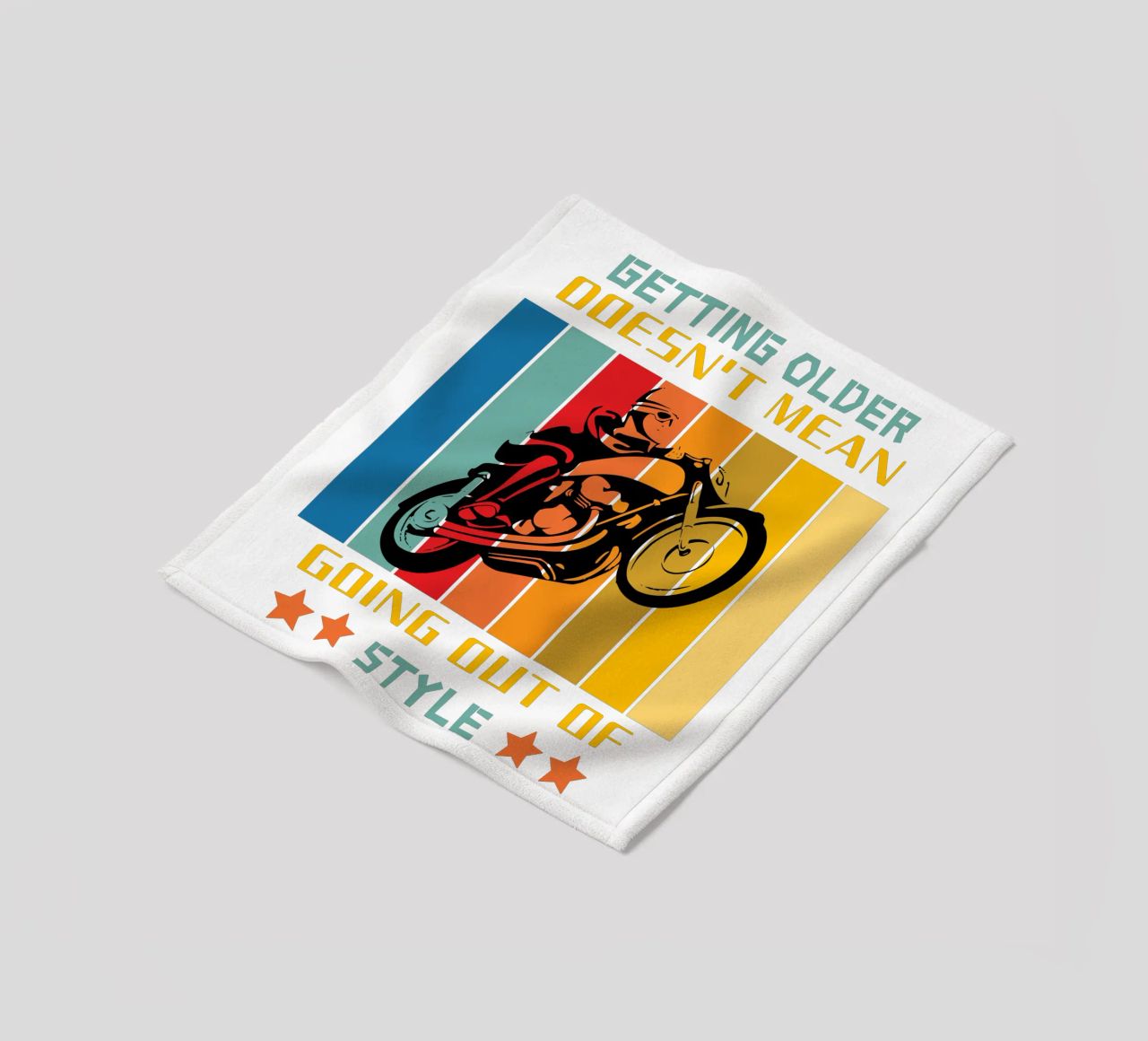 getting older doesn't mean going out of style fleece blanket by ririedis