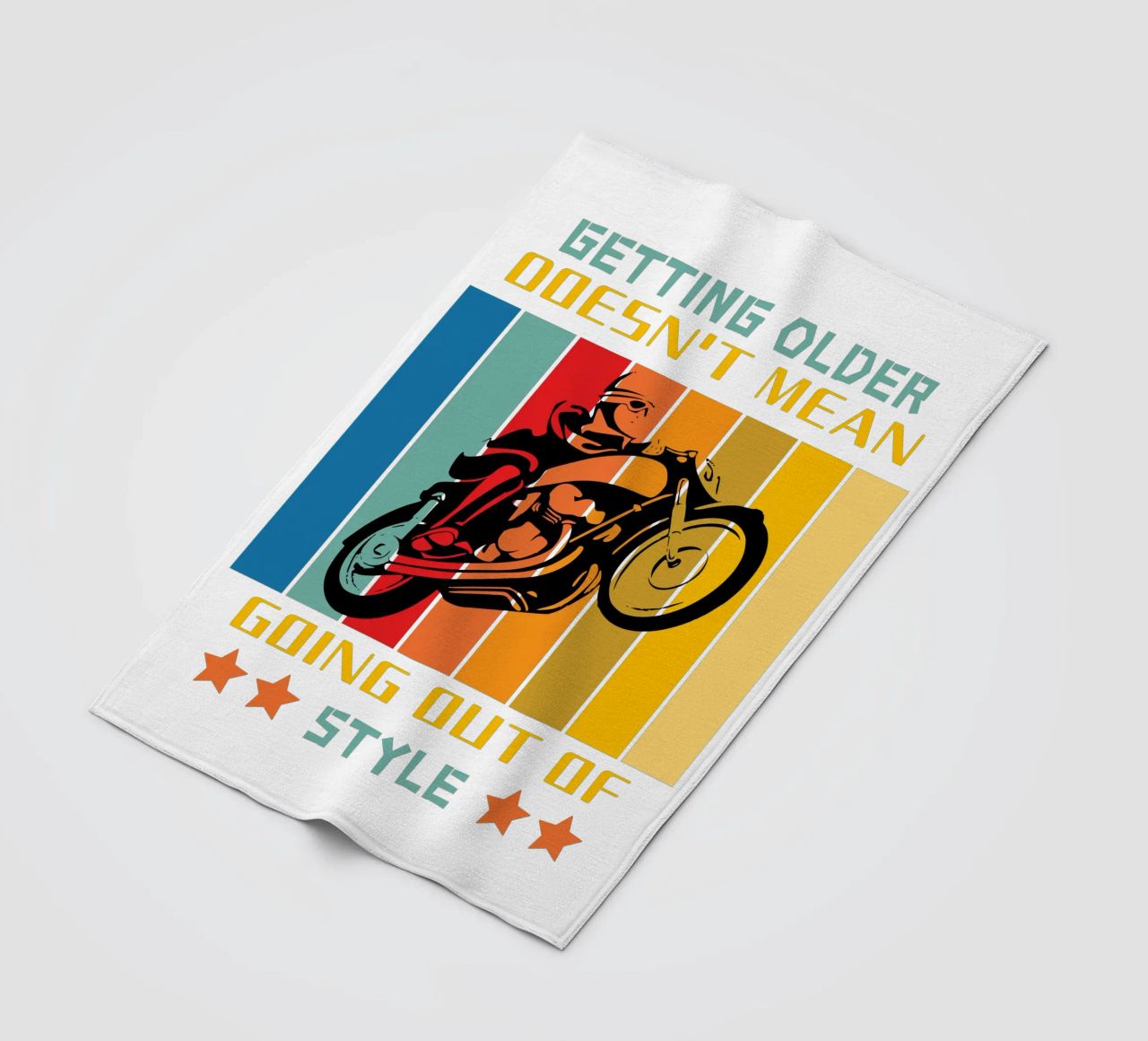 getting older doesn't mean going out of style fleece blanket by ririedis