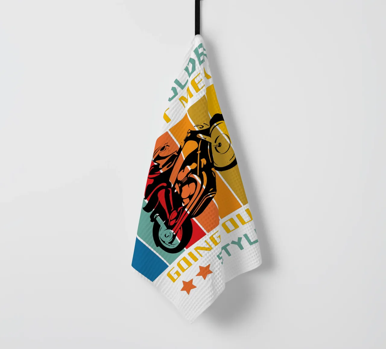 getting older doesn't mean going out of style tea towel by ririedis