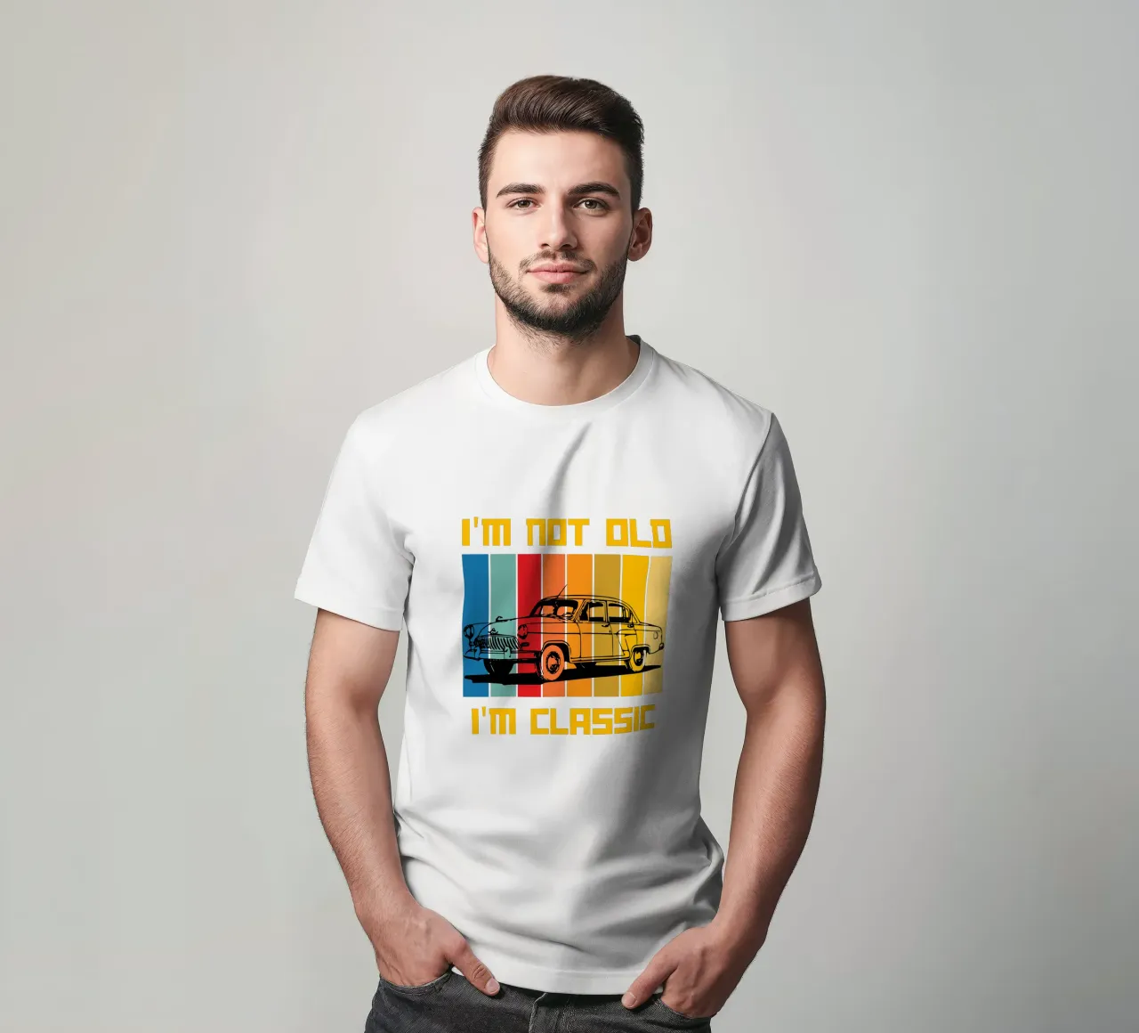 non sono vecchio, sono un classico del design retrò t-shirt da ririedis
