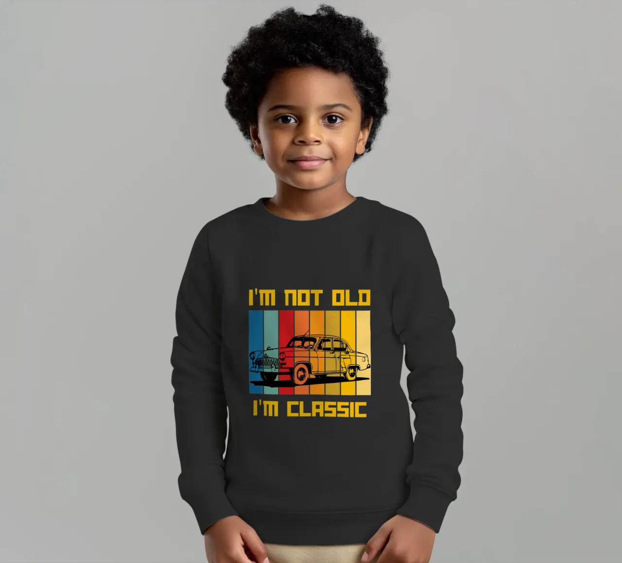non sono vecchio, sono un classico del design retrò felpa bambino da ririedis