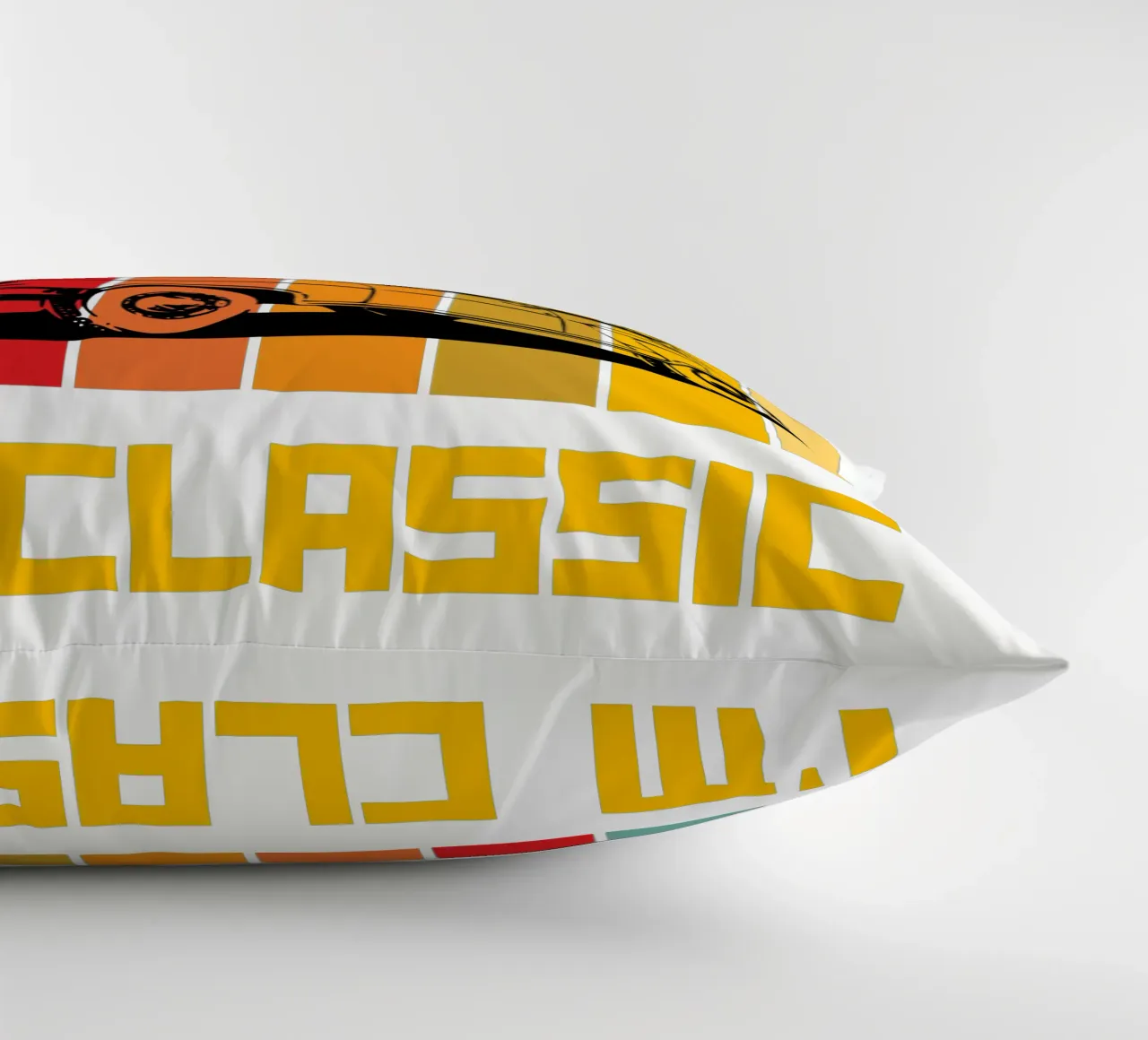 Ich bin nicht alt, ich bin klassisches Retro-Design Kissen von ririedis