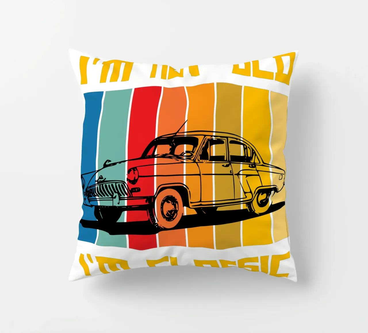 non sono vecchio, sono un classico del design retrò cuscino da ririedis