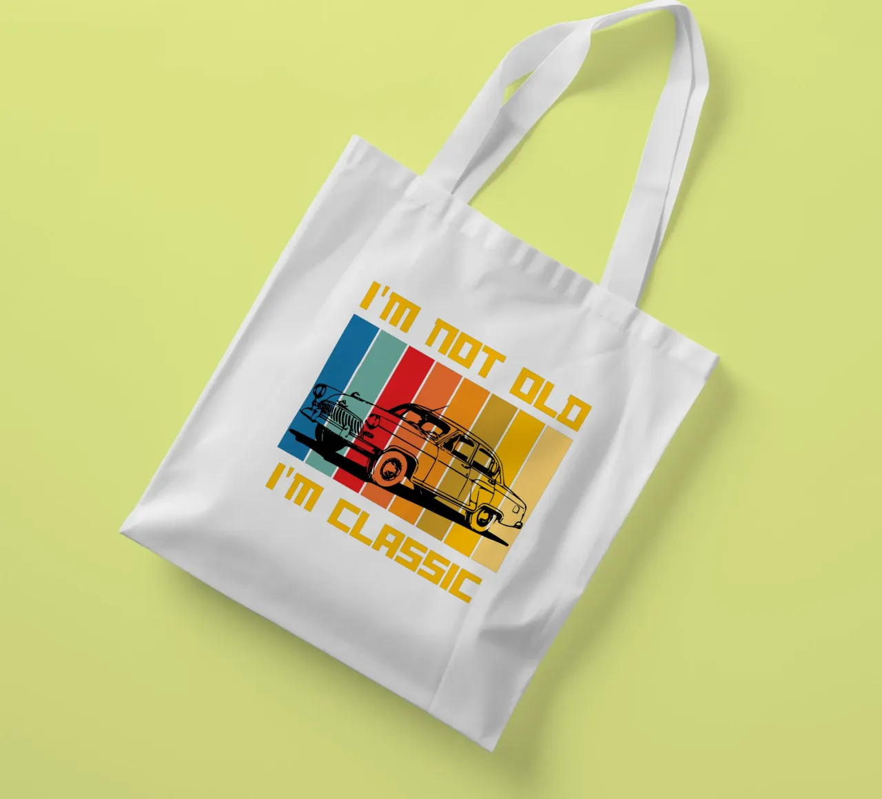 non sono vecchio, sono un classico del design retrò borsa in juta da ririedis