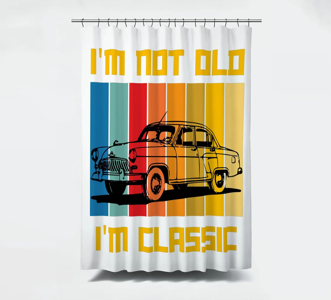non sono vecchio, sono un classico del design retrò tenda da doccia da ririedis