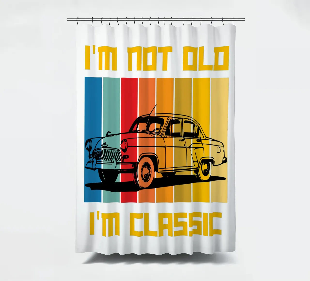 non sono vecchio, sono un classico del design retrò tenda da doccia da ririedis