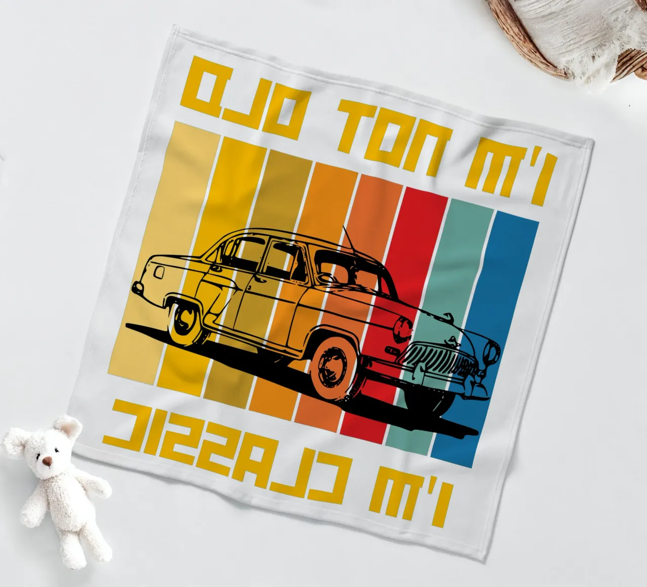 non sono vecchio, sono un classico del design retrò coperta in pile da ririedis