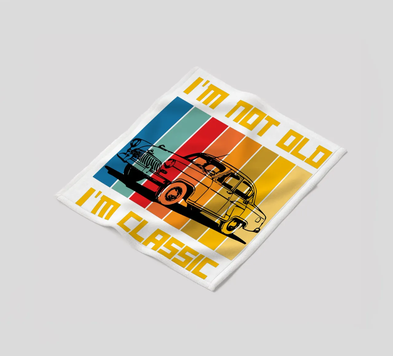 Ich bin nicht alt, ich bin klassisches Retro-Design Fleecedecke von ririedis