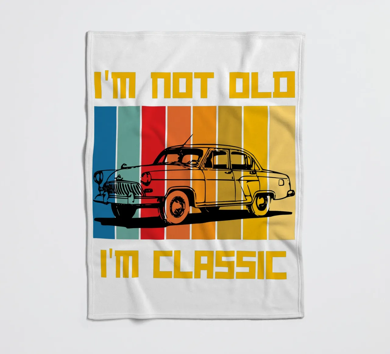 non sono vecchio, sono un classico del design retrò coperta in pile da ririedis