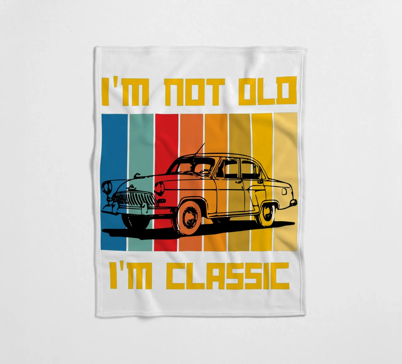 non sono vecchio, sono un classico del design retrò coperta in pile da ririedis