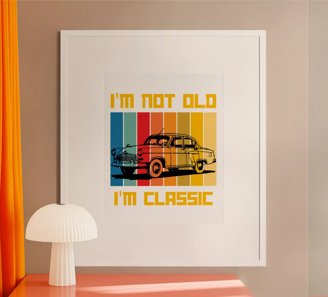 non sono vecchio, sono un classico del design retrò poster da ririedis