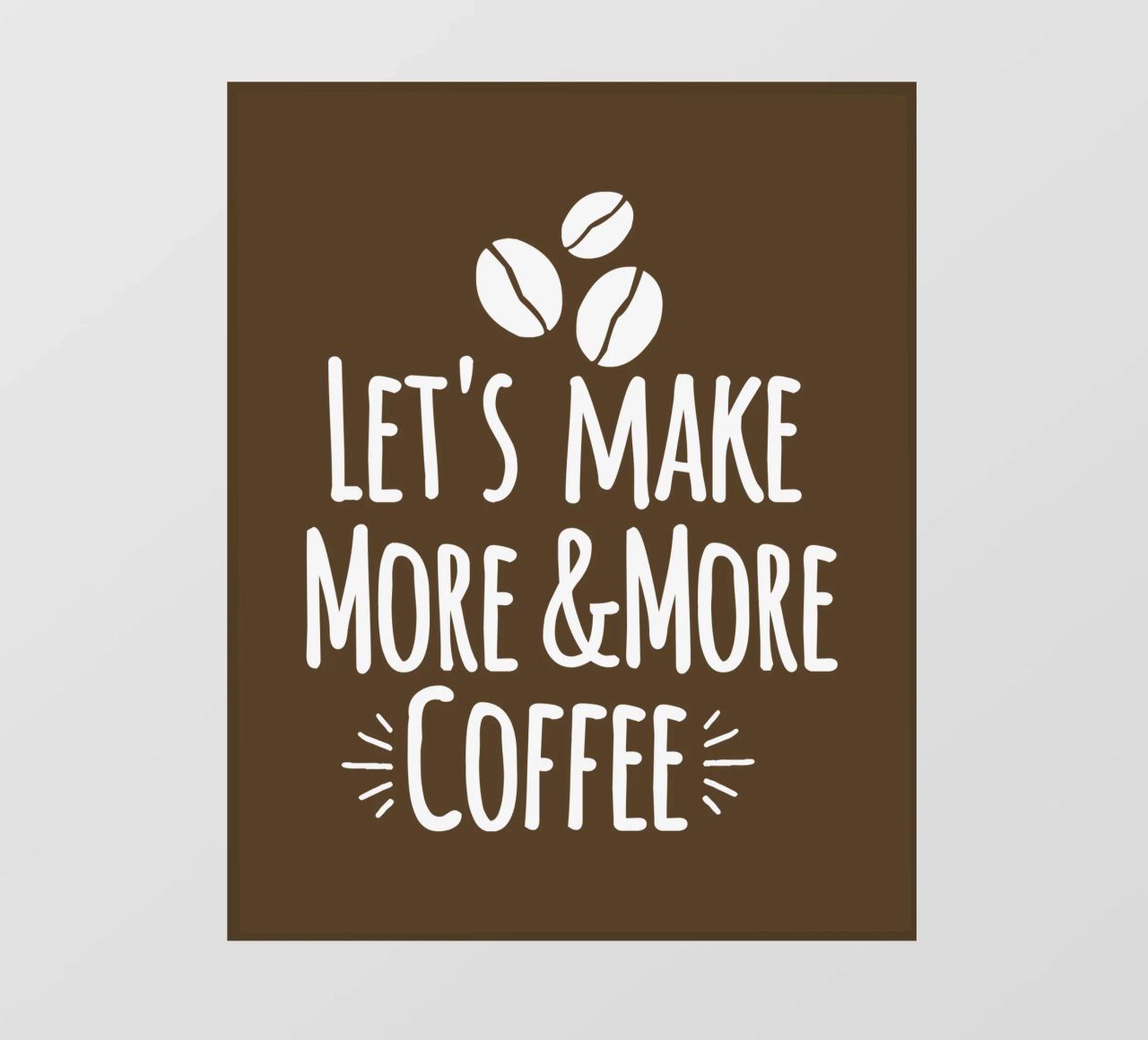 Let's make more and more coffee telo in pvc da happieeagle
