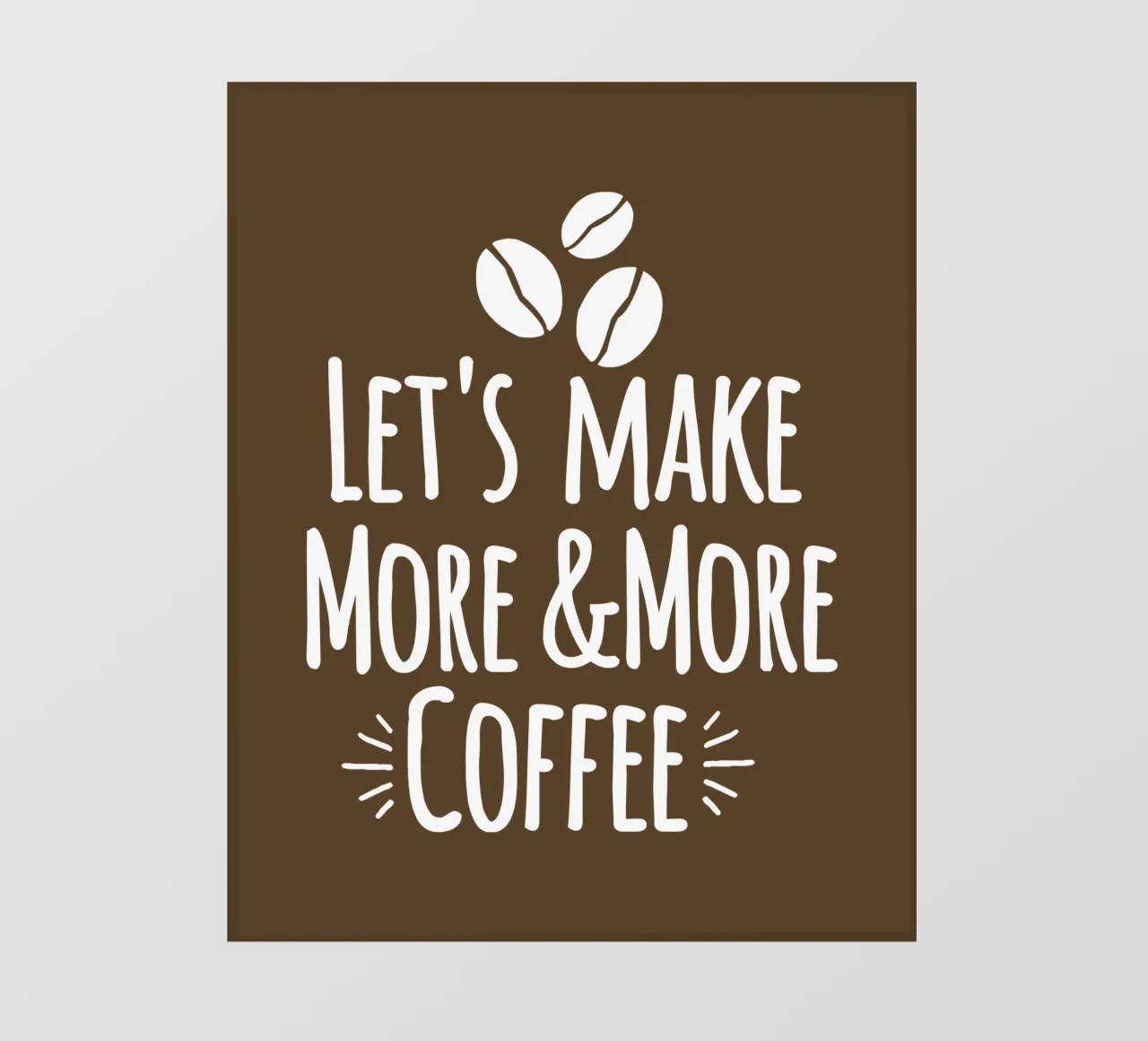 Let's make more and more coffee telo in pvc da happieeagle