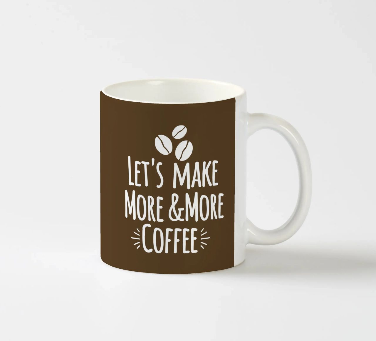 Let's make more and more coffee tazza in ceramica da happieeagle