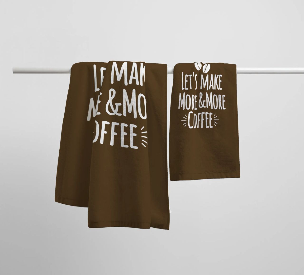Let's make more and more coffee asciugamano da bagno da happieeagle