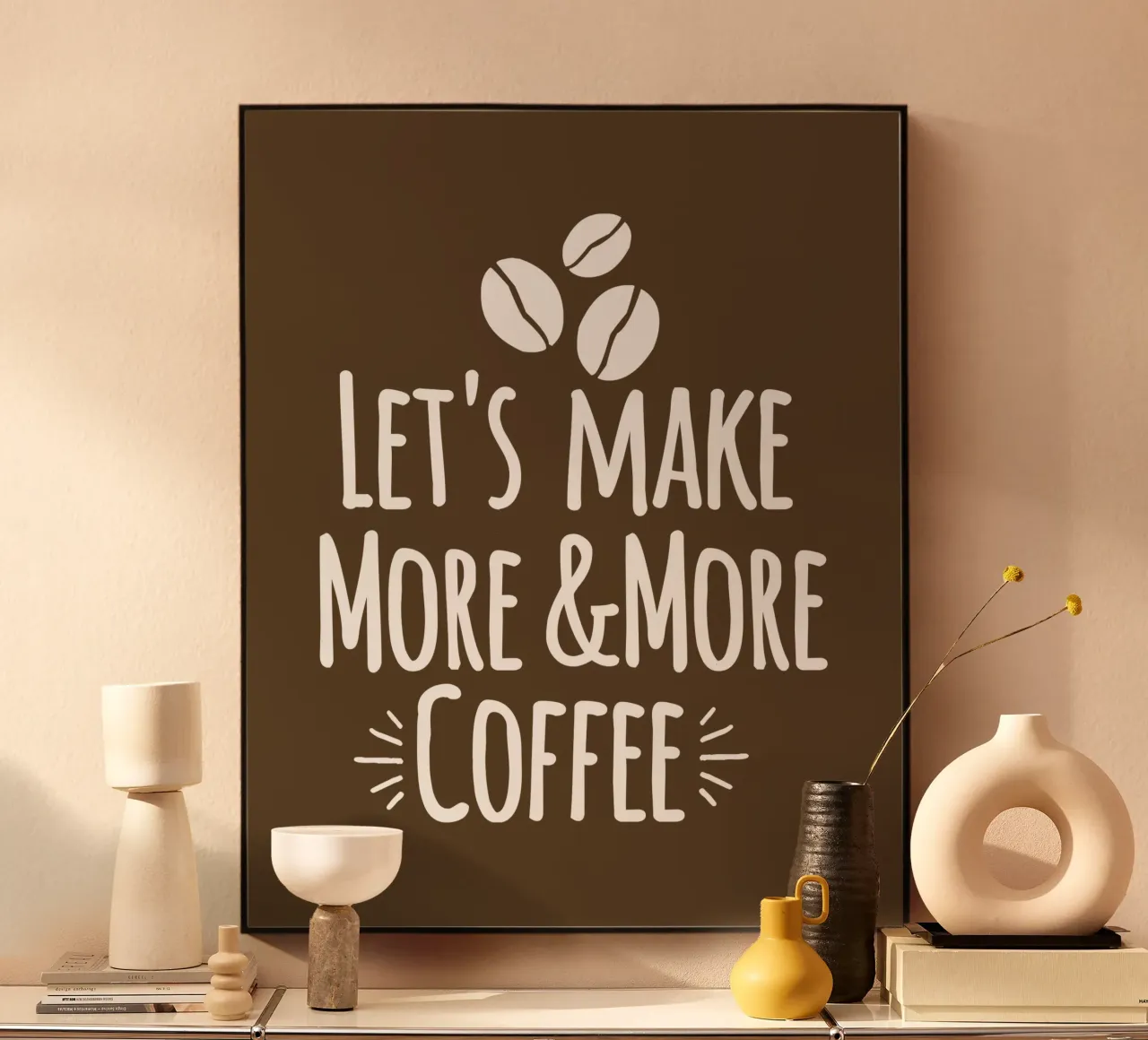 Let's make more and more coffee alluminio dibond da happieeagle