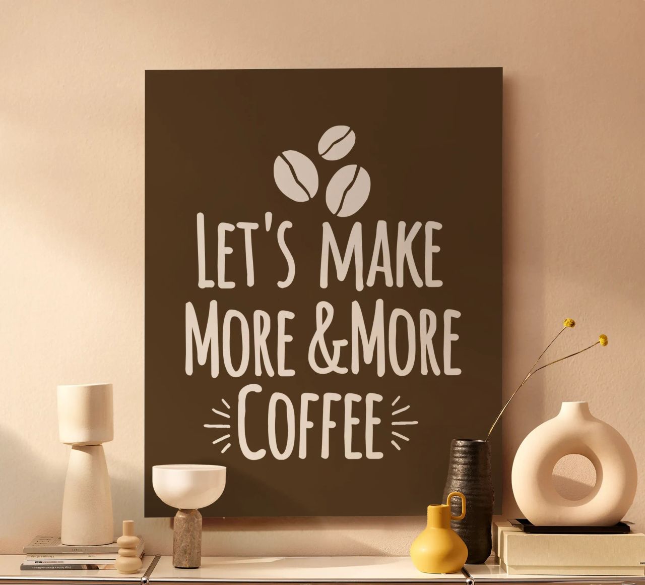 Let's make more and more coffee alluminio dibond da happieeagle