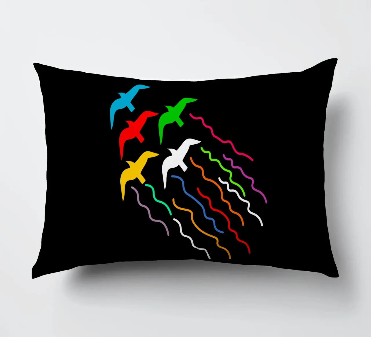 Magical flying birds cuscino da happieeagle