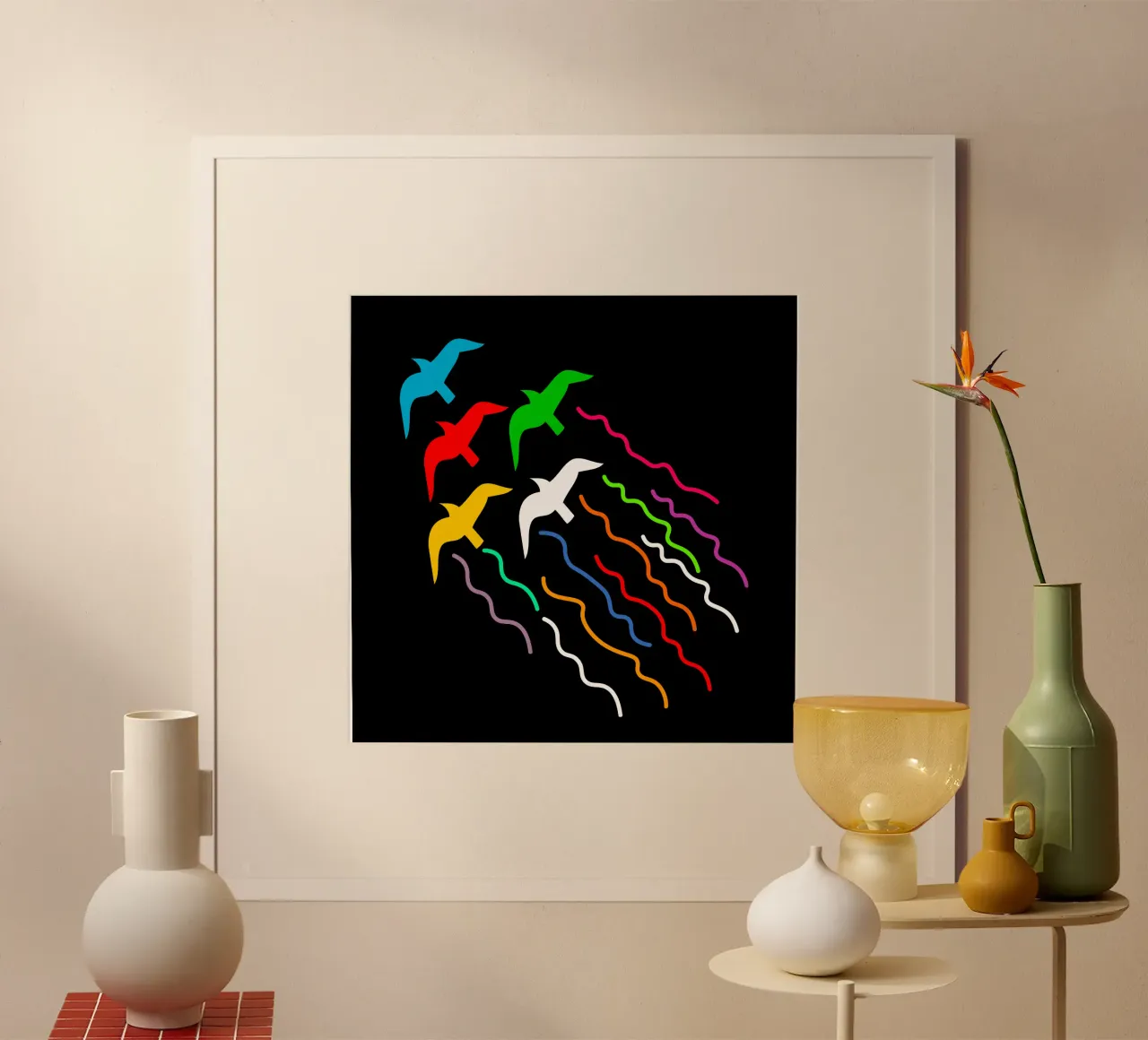 Magical flying birds poster da happieeagle