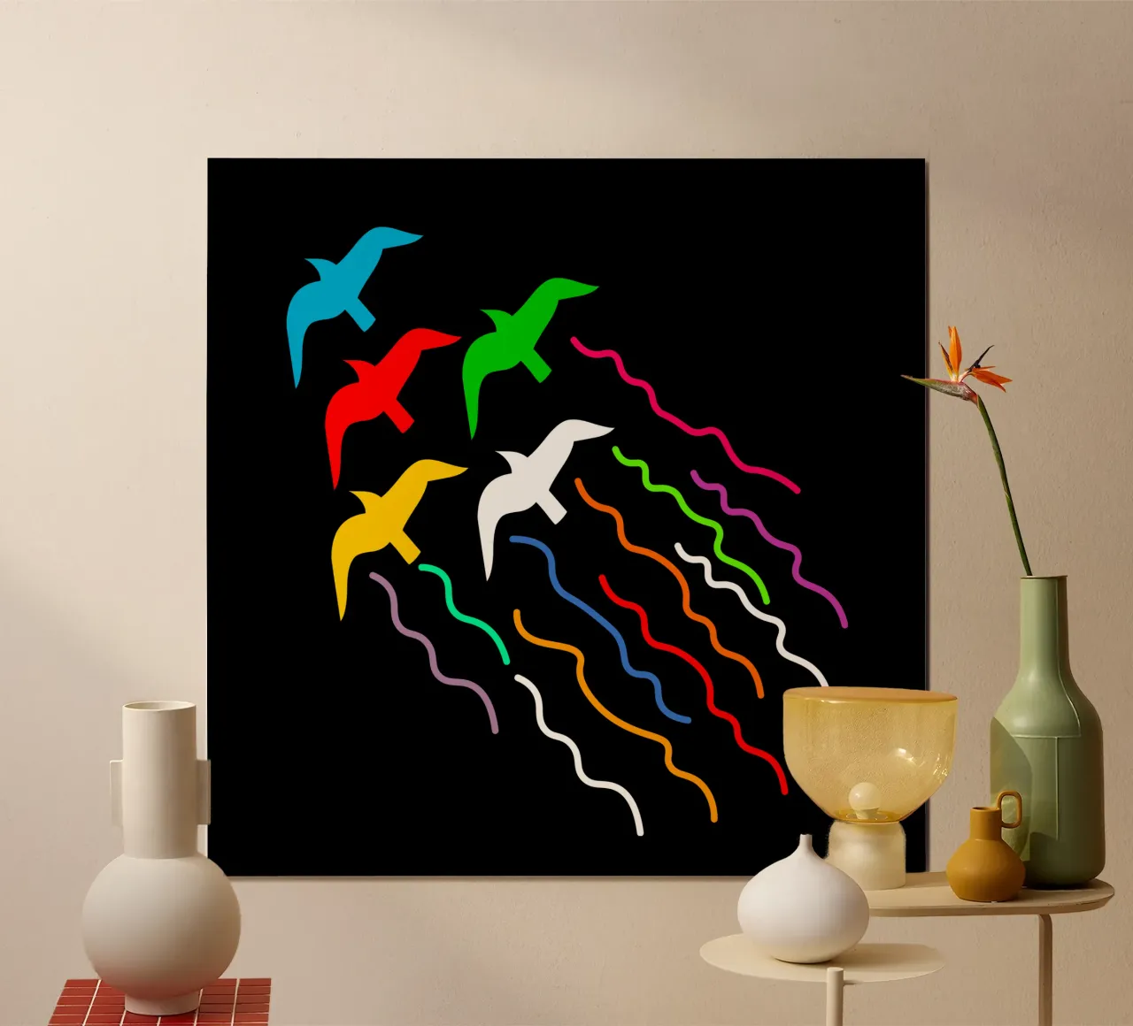 Magical flying birds poster da happieeagle