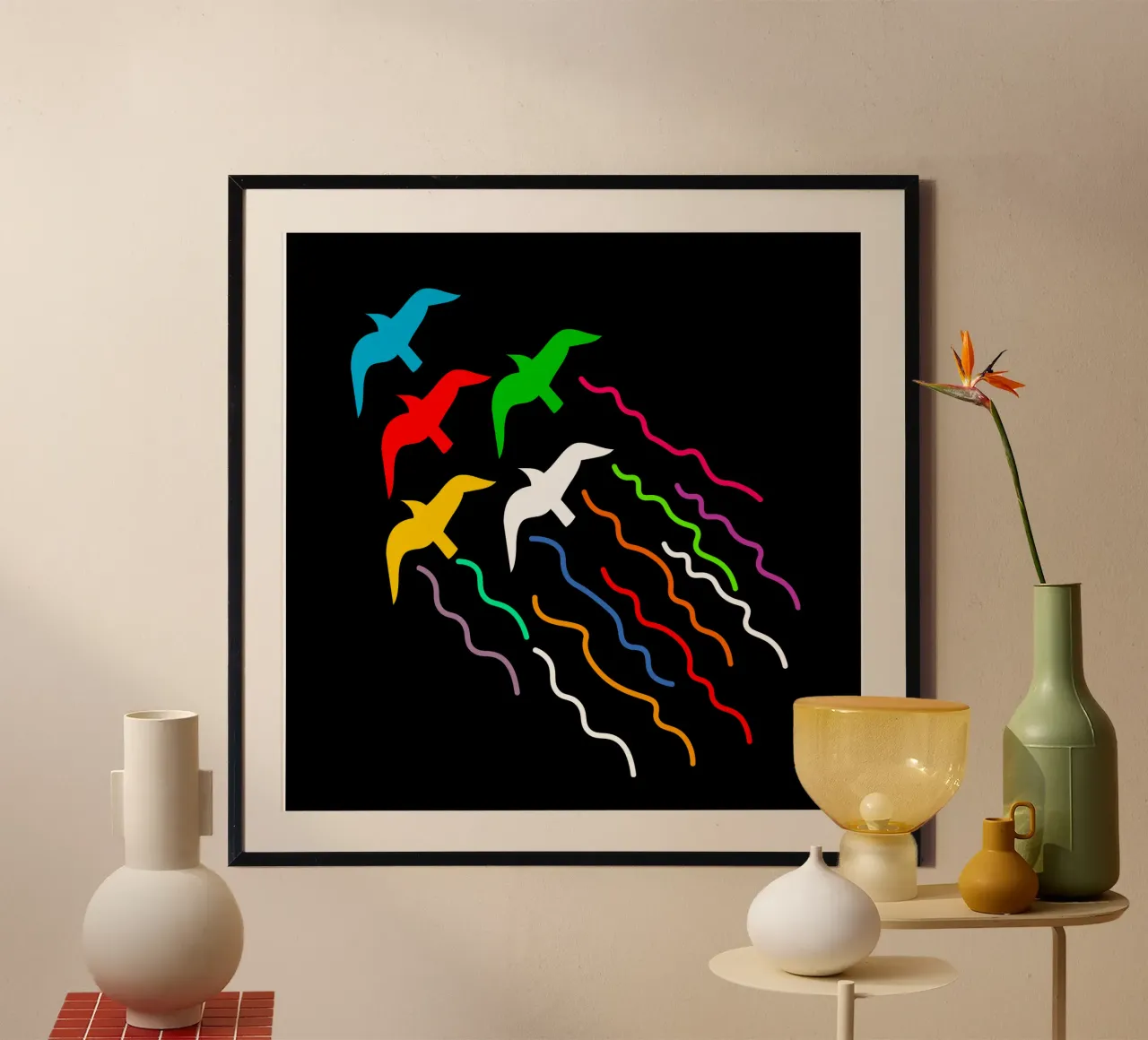 Magical flying birds poster da happieeagle