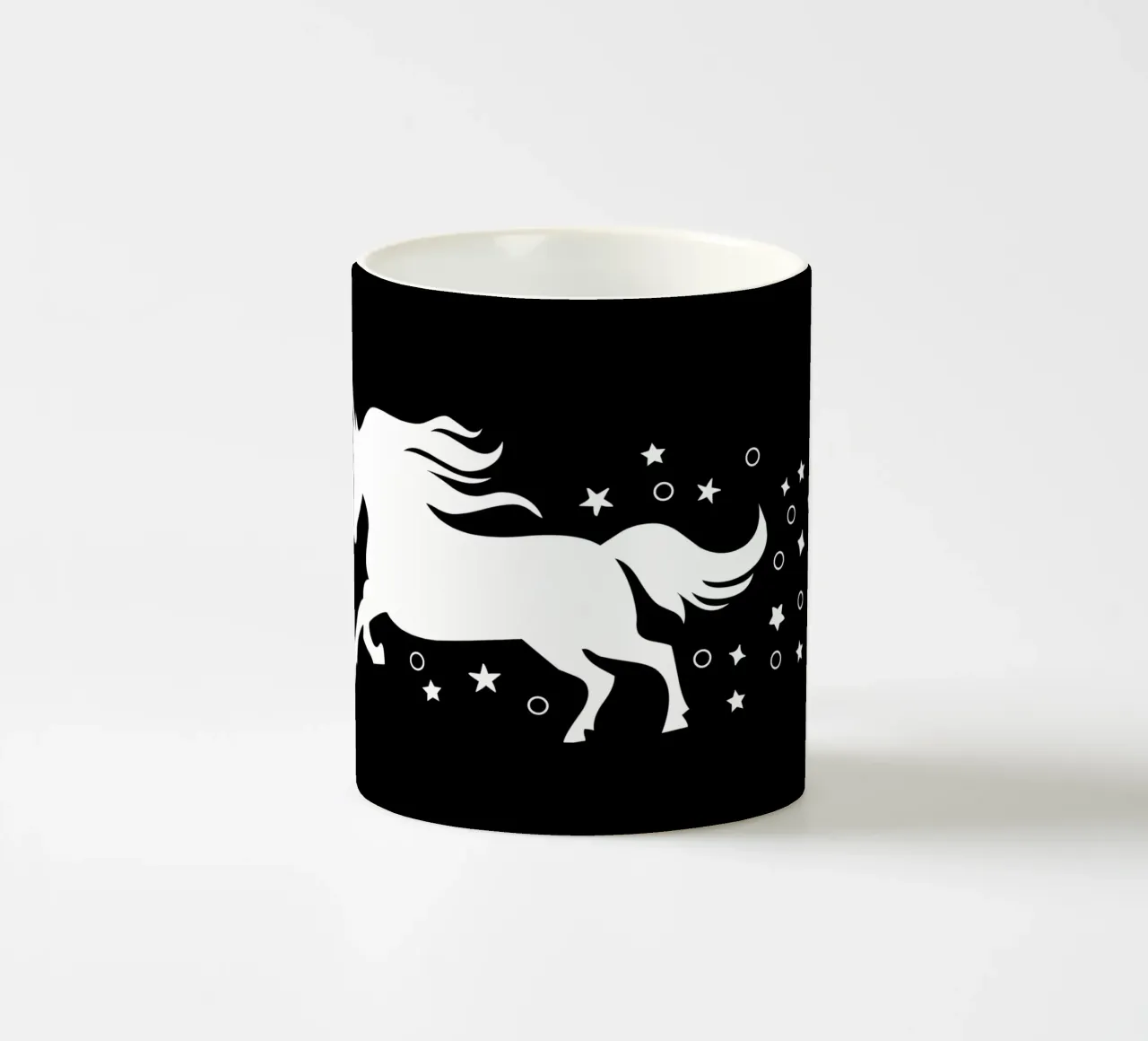 Magical running unicorn taza de cerámica de happieeagle