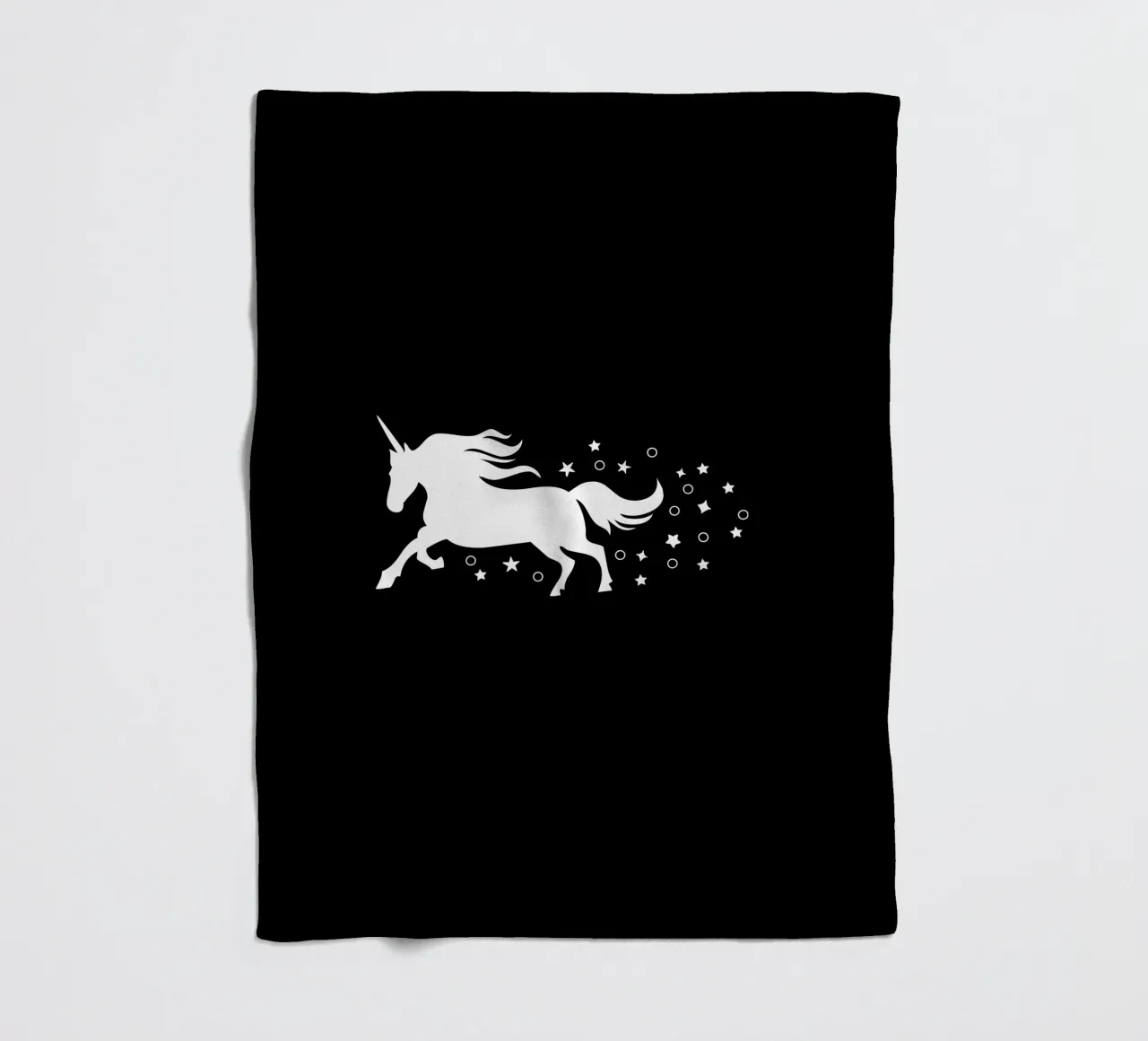 Magical running unicorn fleece blanket by happieeagle