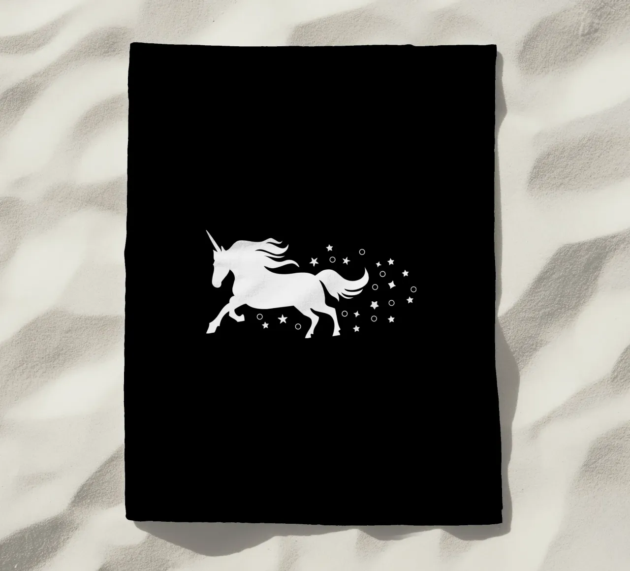 Magical running unicorn telo mare da happieeagle