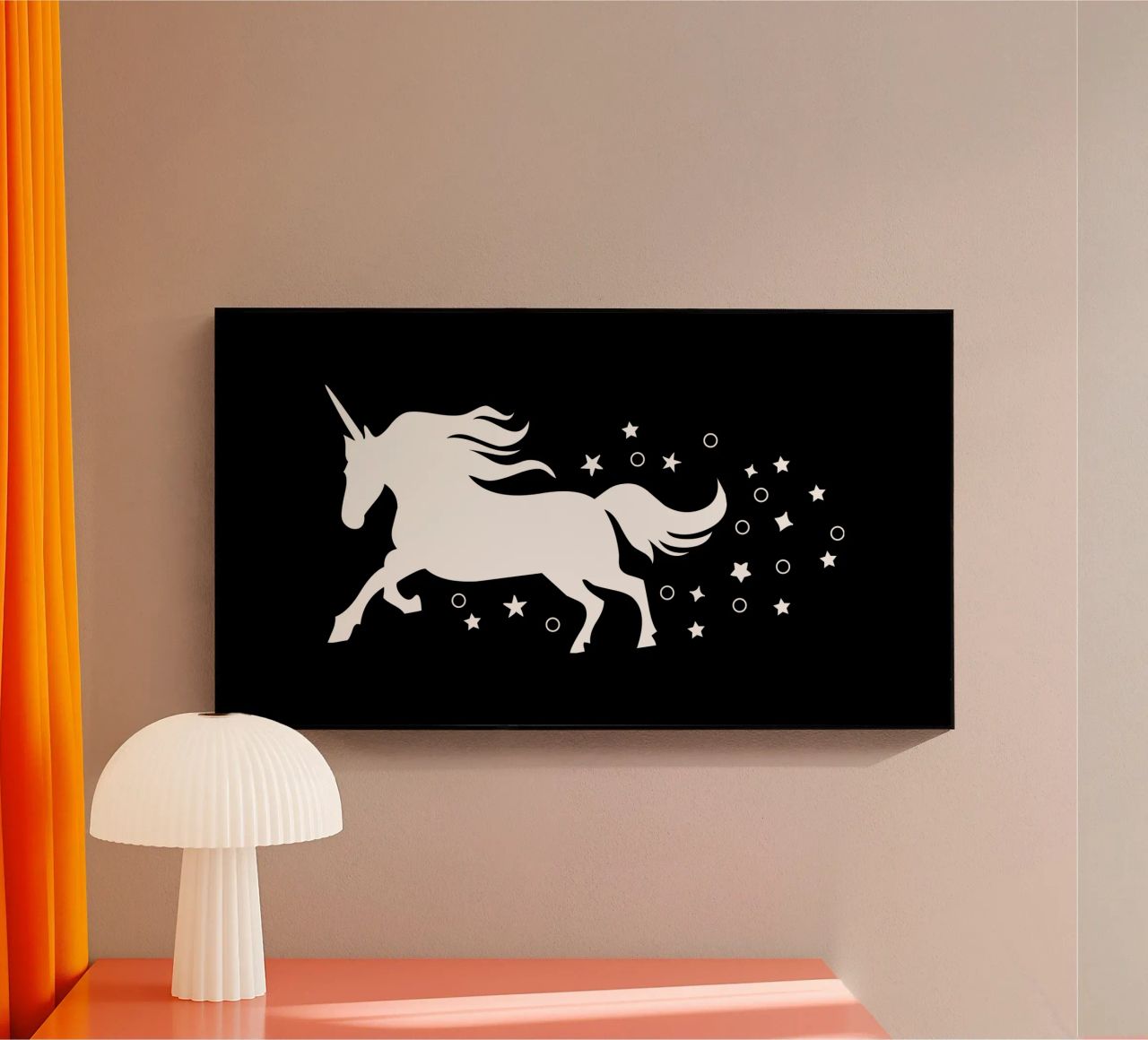Magical running unicorn plexiglass da happieeagle