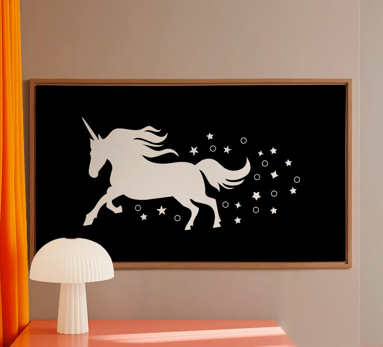 Magical running unicorn alluminio dibond da happieeagle