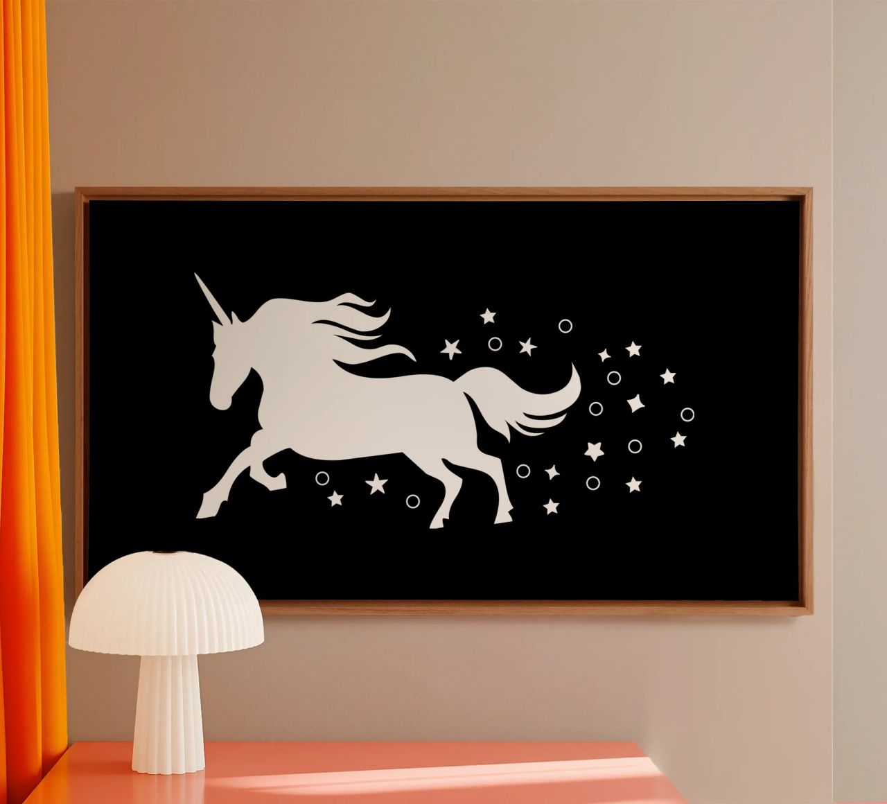Magical running unicorn tela da happieeagle