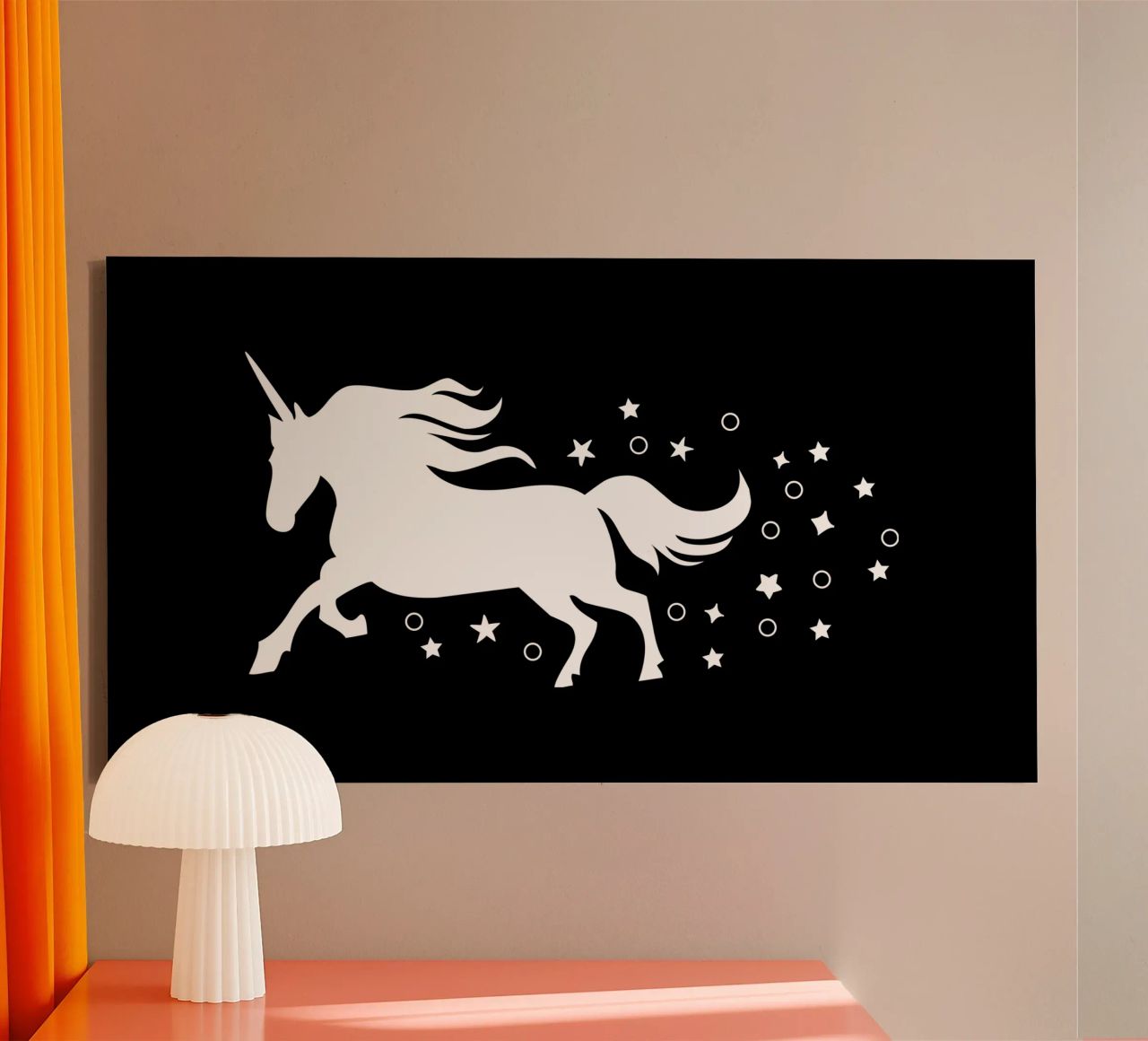 Magical running unicorn tela da happieeagle