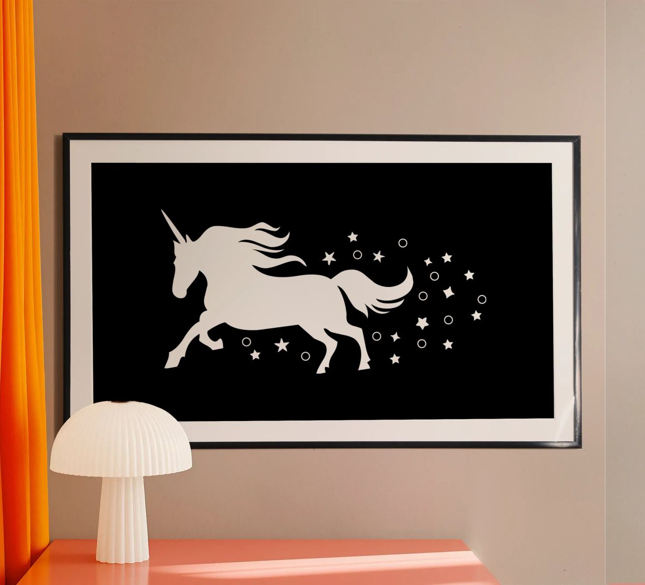 Magical running unicorn poster da happieeagle