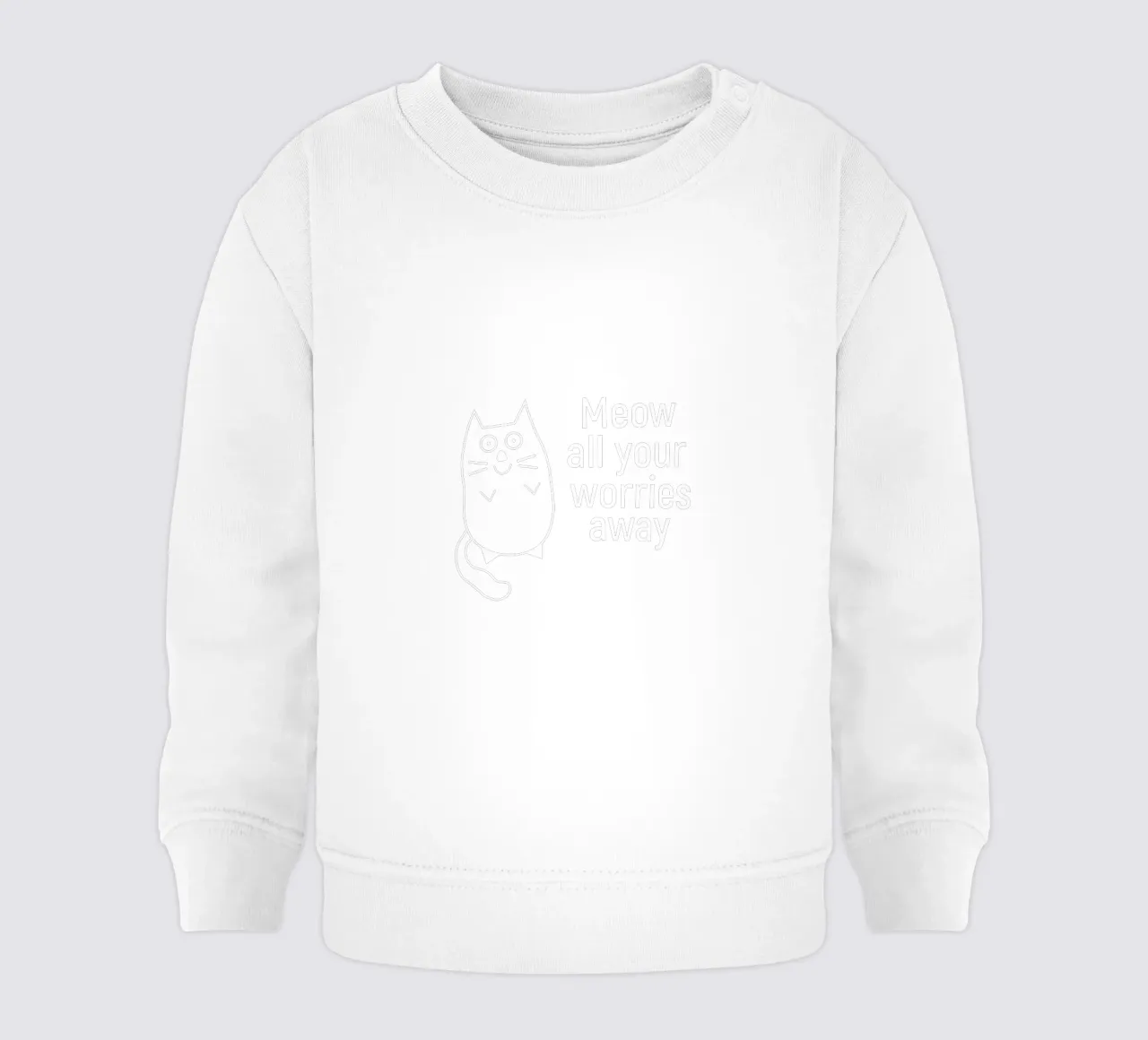 Meow all your worries away felpa neonato da happieeagle